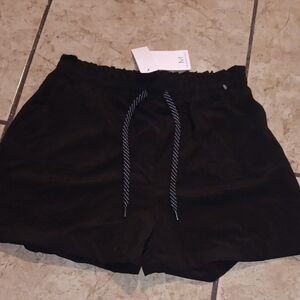 Black Drawstring Shorts